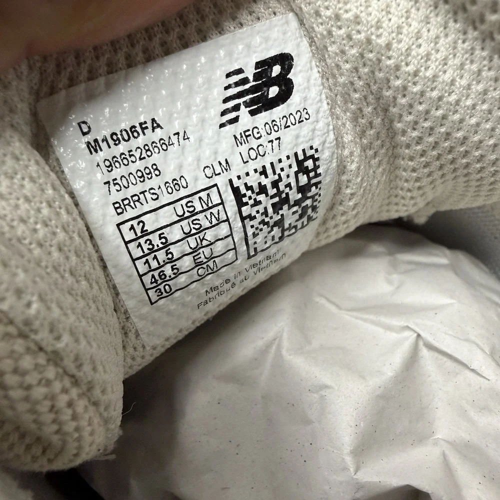 New Balance 1906F‎ Shoes Slate Grey Frappe M1906FA Men's Size 12 D New